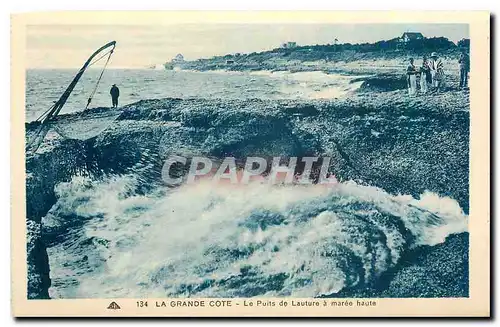 Ansichtskarte AK La Grande Cote le Puits de Lauture a maree Haute