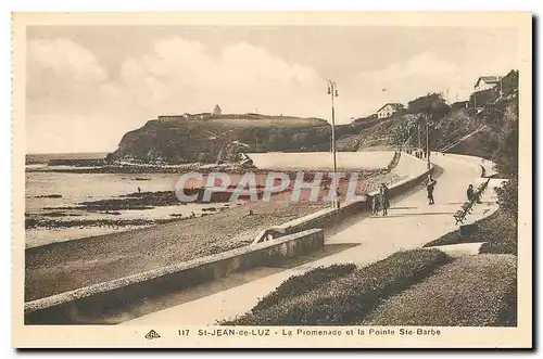 Cartes postales St Jean de Luz la Promenade et la Pointe Ste Barbe