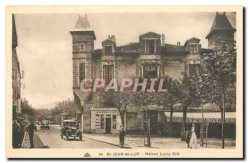 Ansichtskarte AK St Jean de Luz Maison Louis XIV Cafe Suisse Automobile