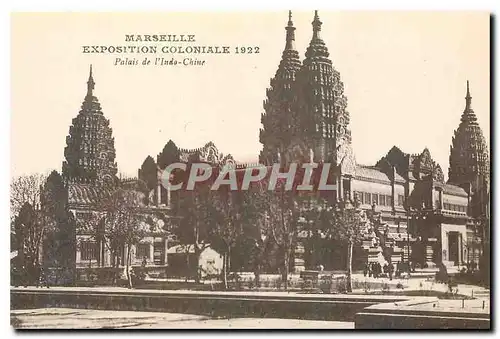 Cartes postales Marseille Exposition Coloniale 1922 Palais de l'Indo Chine