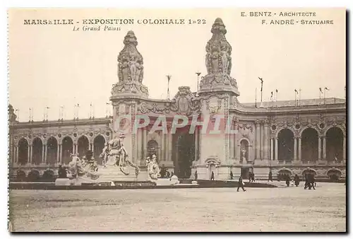 Ansichtskarte AK Marseille Exposition Coloniale 1922 le Grand Palais