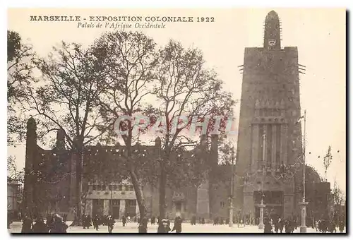 Ansichtskarte AK Marseille Exposition Coloniale 1922 Palais de l'Afrique Occidentale