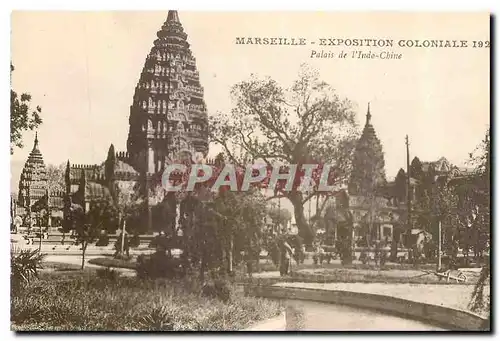 Cartes postales Marseille Exposition Coloniale 1922 Palais de l'Indo-Chine