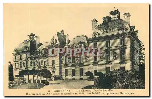 Cartes postales Cheverny Le Chateau facade Sud Est