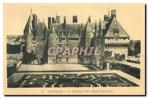 Cartes postales Langeais Le Chateau Cote Nord