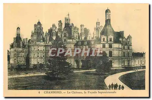 Cartes postales Chambord Le Chateau la Facade Septentrionale