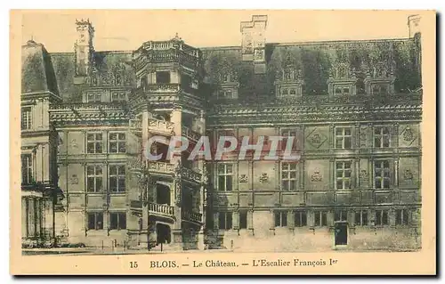 Ansichtskarte AK Blois le Chateau L'Escalier Francois I