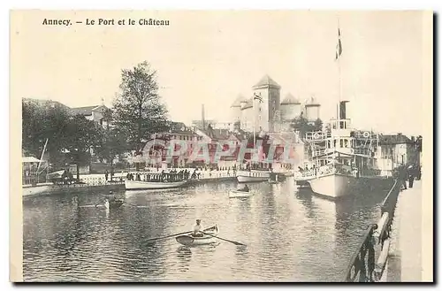 Cartes postales Annecy Le Port et le Chateau