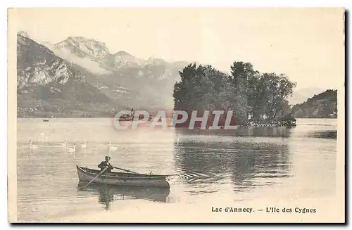 Ansichtskarte AK Lac d'Annecy L'Ile des Cygnes