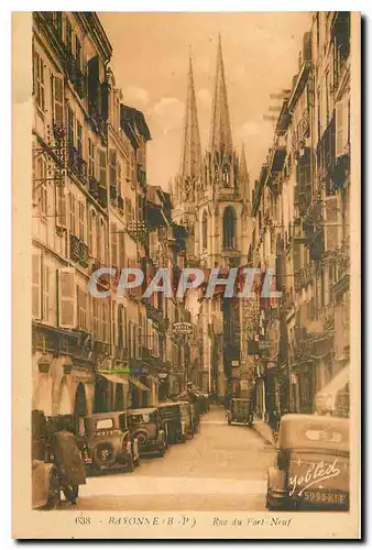 Cartes postales Bayonne B P Rue du Port Neuf