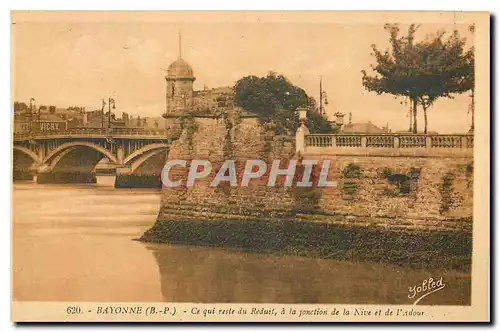 Cartes postales Bayonne B P Ce qui reste du Reduit a la jonction de la Nive et de l'Adour