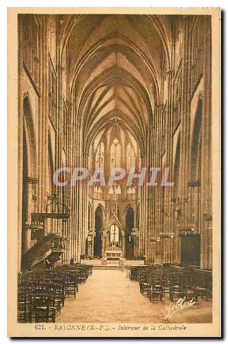 Cartes postales Bayonne B P Interieur de la Cathedrale