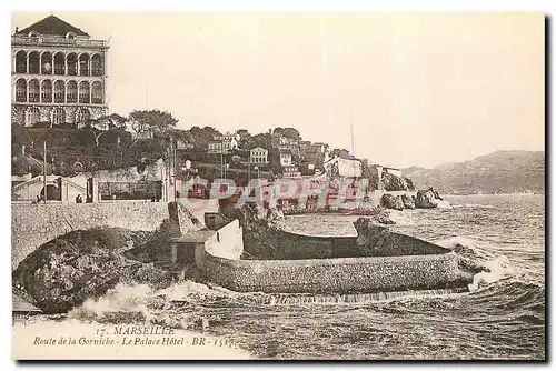 Cartes postales Marseille Route de la Corniche Le Palace Hotel