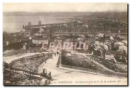 Ansichtskarte AK Marseille Vue generale prise de N D de la Garde