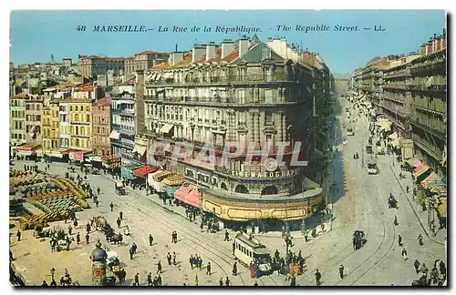 Cartes postales Marseille La Rue de la Republique