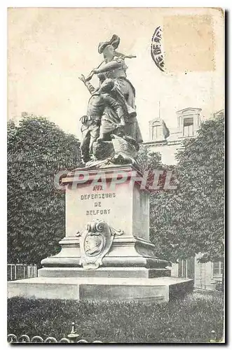 Cartes postales Statue Aux defenseurs de Belfort