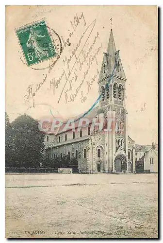 Cartes postales Le Mans Eglise Saint Julien