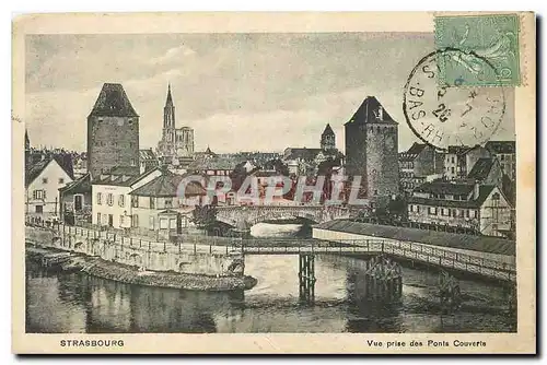 Cartes postales Strasbourg Vue prise des Ponts Couverts