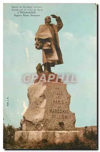 Cartes postales Statue du Marechal Gallieni elevee par la Ville de Paris a Trilbardou