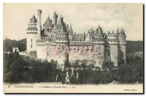 Cartes postales Pierrefonds Le Chateau Facade Est