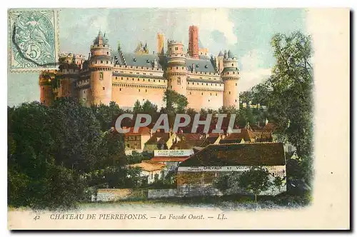 Cartes postales Chateau de Pierrefonds La Facade Ouest