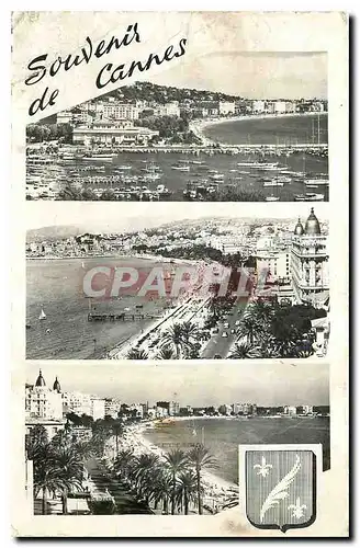 Ansichtskarte AK Cannes Le Port le Casino et la Croisette Vue generale la Croisette et le Suquet Le Boulevard et