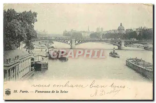 Cartes postales Paris Panorama de la Seine