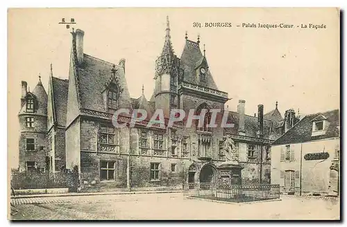 Cartes postales Bourges Palais Jacques Coeur La Facade