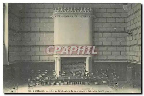 Cartes postales Bourges Hotel de la Chambre de Commerce Salle des Conferences