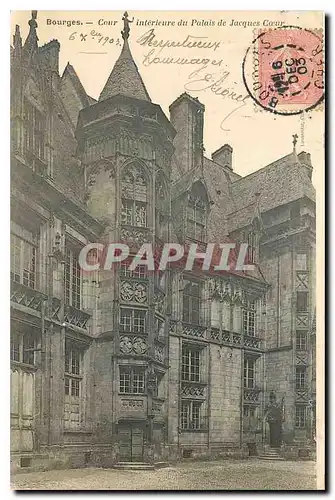 Cartes postales Bourges Cour interieure du Palais de Jacques Coeur
