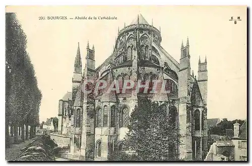 Ansichtskarte AK Bourges Abside de la Cathedrale