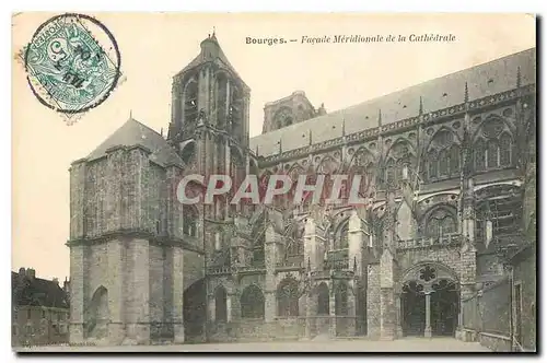 Ansichtskarte AK Bourges Facade meridionale de la Cathedrale