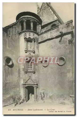 Cartes postales Bourges Hotel Lallemand La Cour