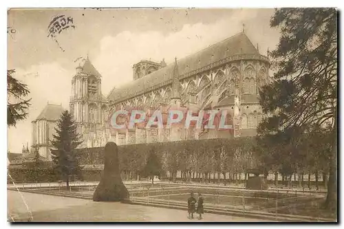 Cartes postales Bourges La Cathedrale Vue du Jardin de l'Archeveche