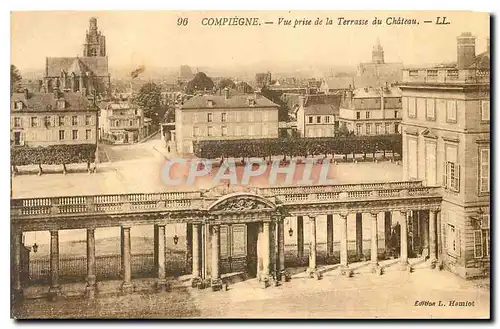 Cartes postales Compiegne Vue prise de la Terrasse du Chateau