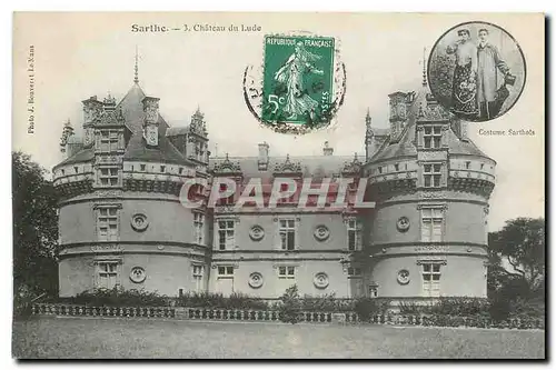 Cartes postales Sarthe Chateau du Lude Costume Sarthois Folklore