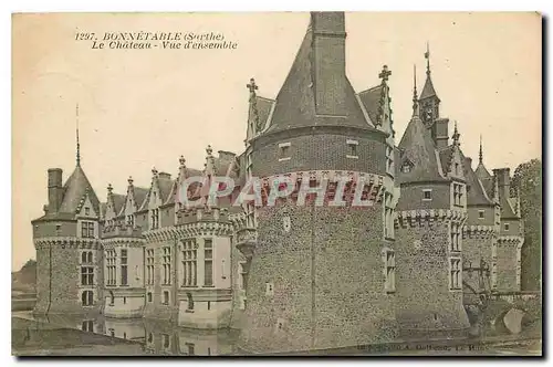 Ansichtskarte AK Bonnetable Sarthe Le Chateau Vue d'ensemble