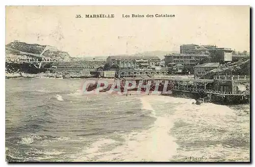 Cartes postales Marseille Les Bains des Catalans