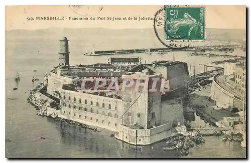 Cartes postales Marseille Panorama du Fort St Jean et de la Joliette