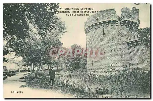 Cartes postales Guerande Loire Inf Promenade Fosses et Tour Jean V ou de la Gaudinais