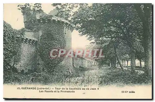 Ansichtskarte AK Guerande Loire Inf Tour de la Gaudinais ou de Jean V Les Fosses et la Promenade