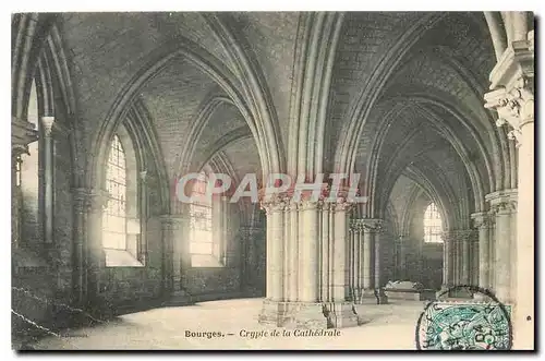 Cartes postales Bourges Crypte de la Cathedrale