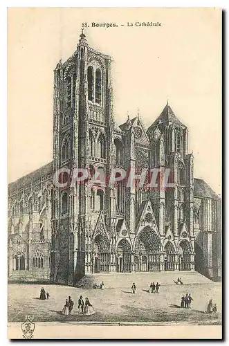Cartes postales Bourges La Cathedrale