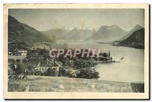 Cartes postales Lac d'Annecy Talloires et le fond du Lac