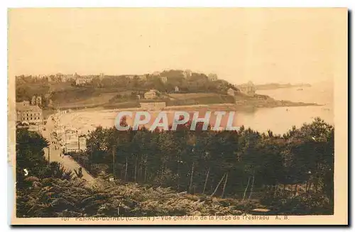 Cartes postales Perros Guirec C du N Vue generale de la plage de Trestraou