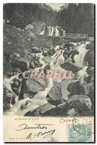 Ansichtskarte AK Cauterets La Cascade de Latour