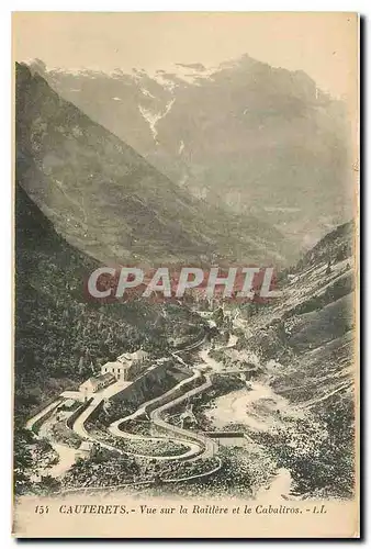 Cartes postales Cauterets Vue sur la Raillere et le Cabaliros