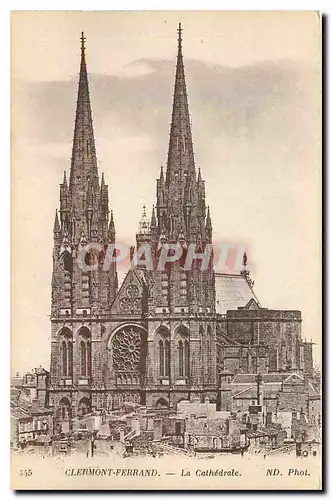 Cartes postales Clermont Ferrand La Cathedrale