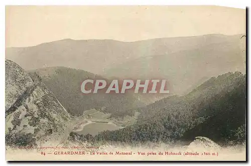 Cartes postales Gerardmer La Valle de Metzaral Vue prise du Hohneck