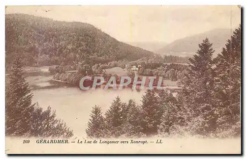 Ansichtskarte AK Gerardmer Le lac de Longemer vers Xonrupt